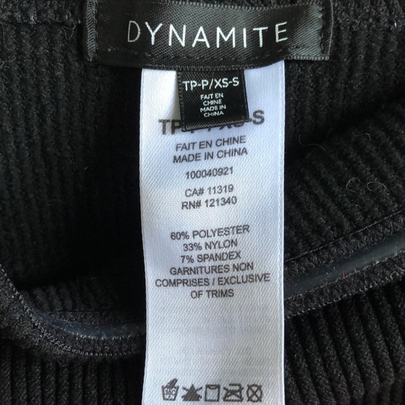 Dynamite tube top with red, black and white stripes, size XS - Picture 4 of 4